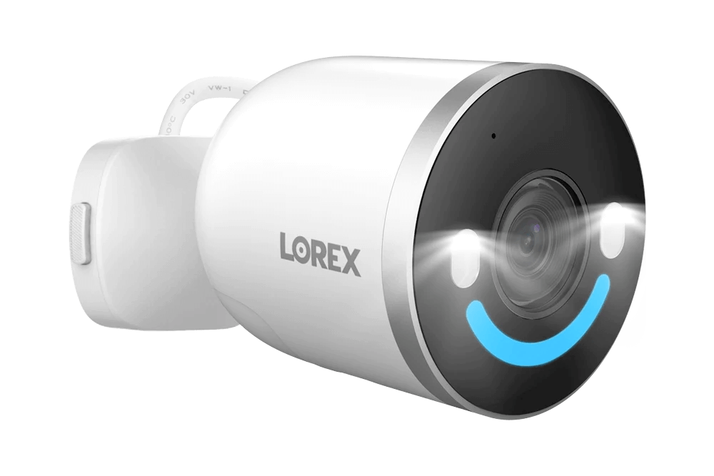 Lorex 4K Spotlight Indoor/Outdoor Wi-Fi 6 Security Camera with Smart Security Lighting