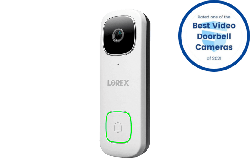 Lorex 2K Wire-Free Security System with Battery-Operated Cameras and 2K Wi-Fi Video Doorbell