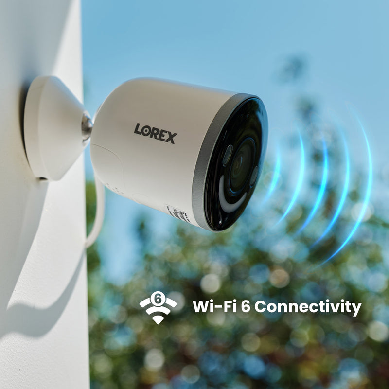 Lorex Wireless Fusion - 4K+ NVR with 2K Wired Doorbell and 4K Smart Security Lighting Wi-Fi 6 Camera