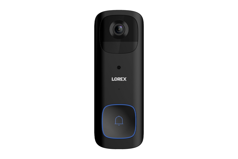 Lorex 2K Wi-Fi Video Doorbell (Battery-Operated) with Wi-Fi Chimebox (32GB)