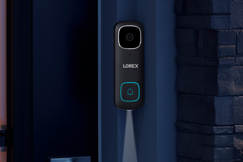 Lorex 2K Wi-Fi Video Doorbell (Wired, 32GB)