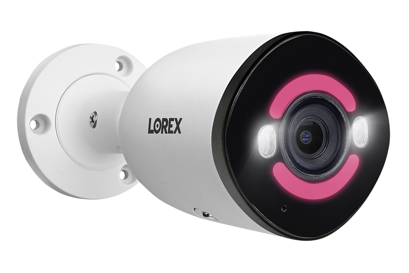 Lorex 4K+ 12MP IP Wired Bullet Security Camera with Smart Security Lighting