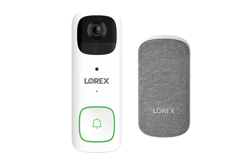 Lorex 2K Wireless Doorbell (Battery-Operated) with Wi-Fi Chime Kit