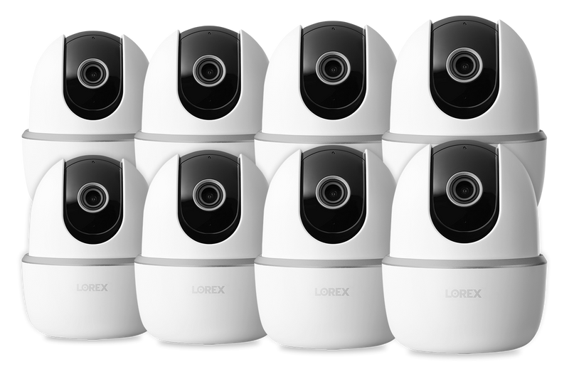 2K Pan-Tilt Indoor Wi-Fi Security Camera (8-Pack)