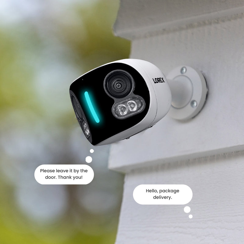 Lorex 4K Dual-Lens Wi-Fi Security Camera with Smart Security Lighting