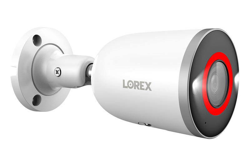 Lorex Fusion 4K 16 Camera Capable (8 Wired + 8 Wi-Fi) 2TB NVR System with 4 Smart Security Lighting Bullet Cameras, One 2K Pan-Tilt Camera, and One 2K Indoor Wi-Fi Camera