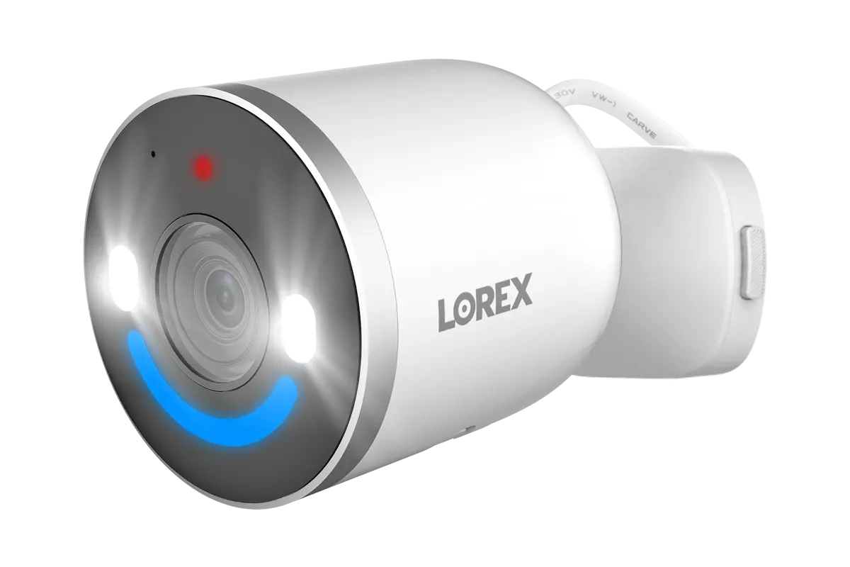 Lorex 4K Spotlight Wi-Fi Security camera with smart security lighting